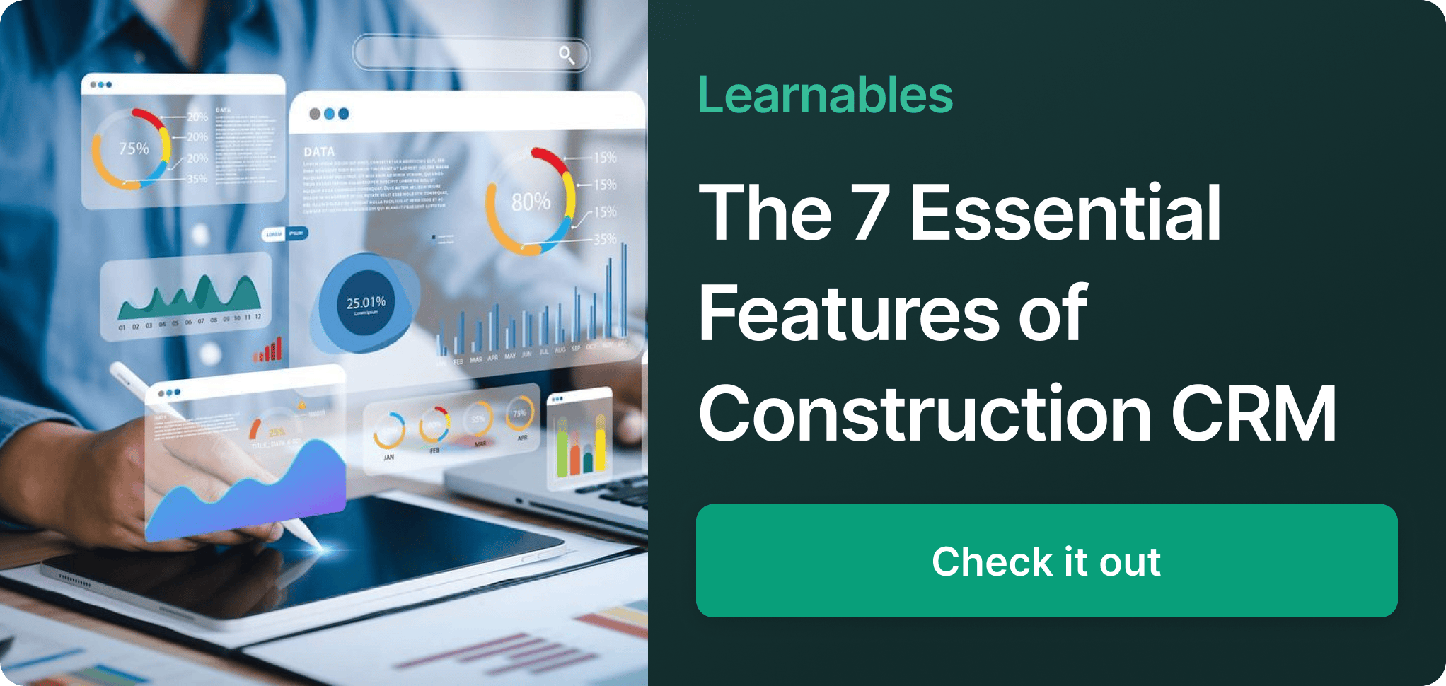 Essential features of construction CRM