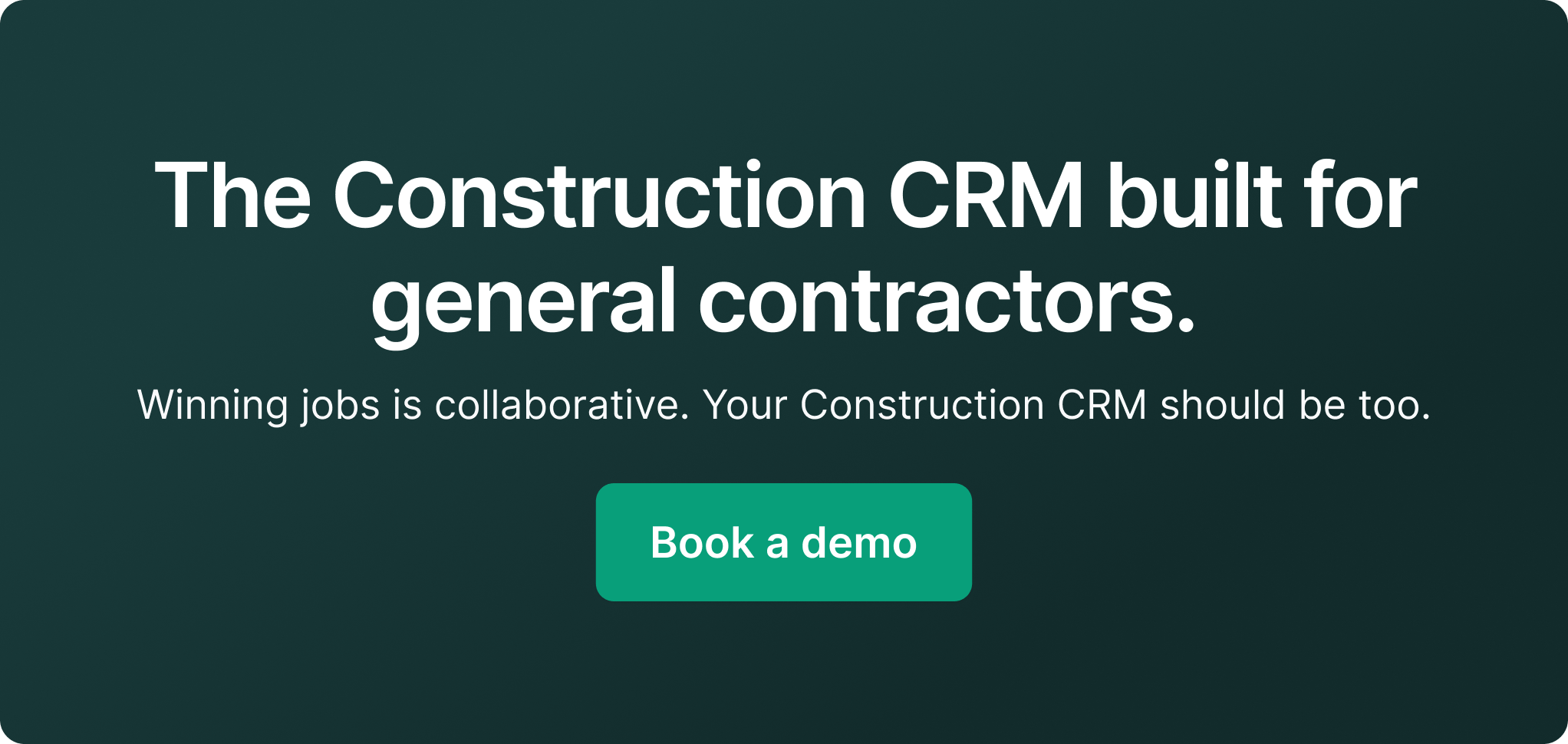 Buildr CTA: CRM built specifically for general contractors