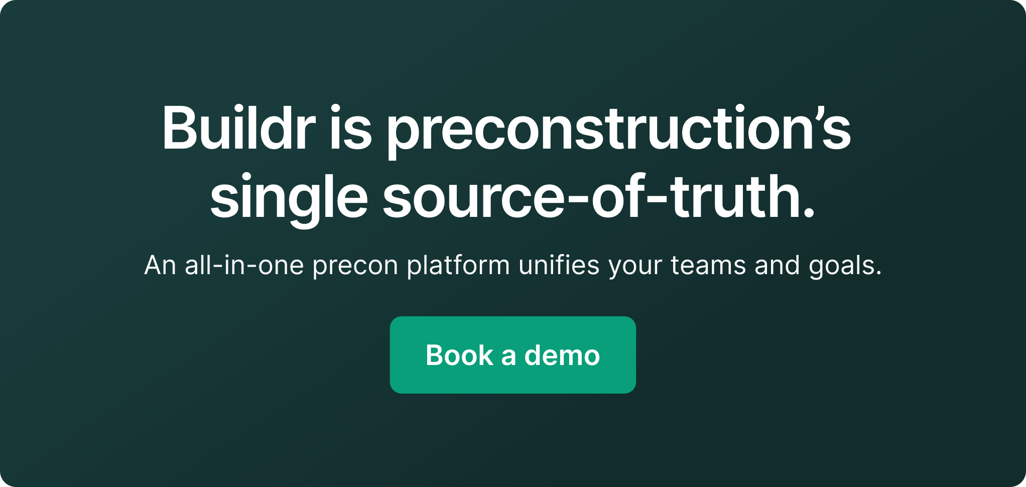 Buildr: Your single source of truth