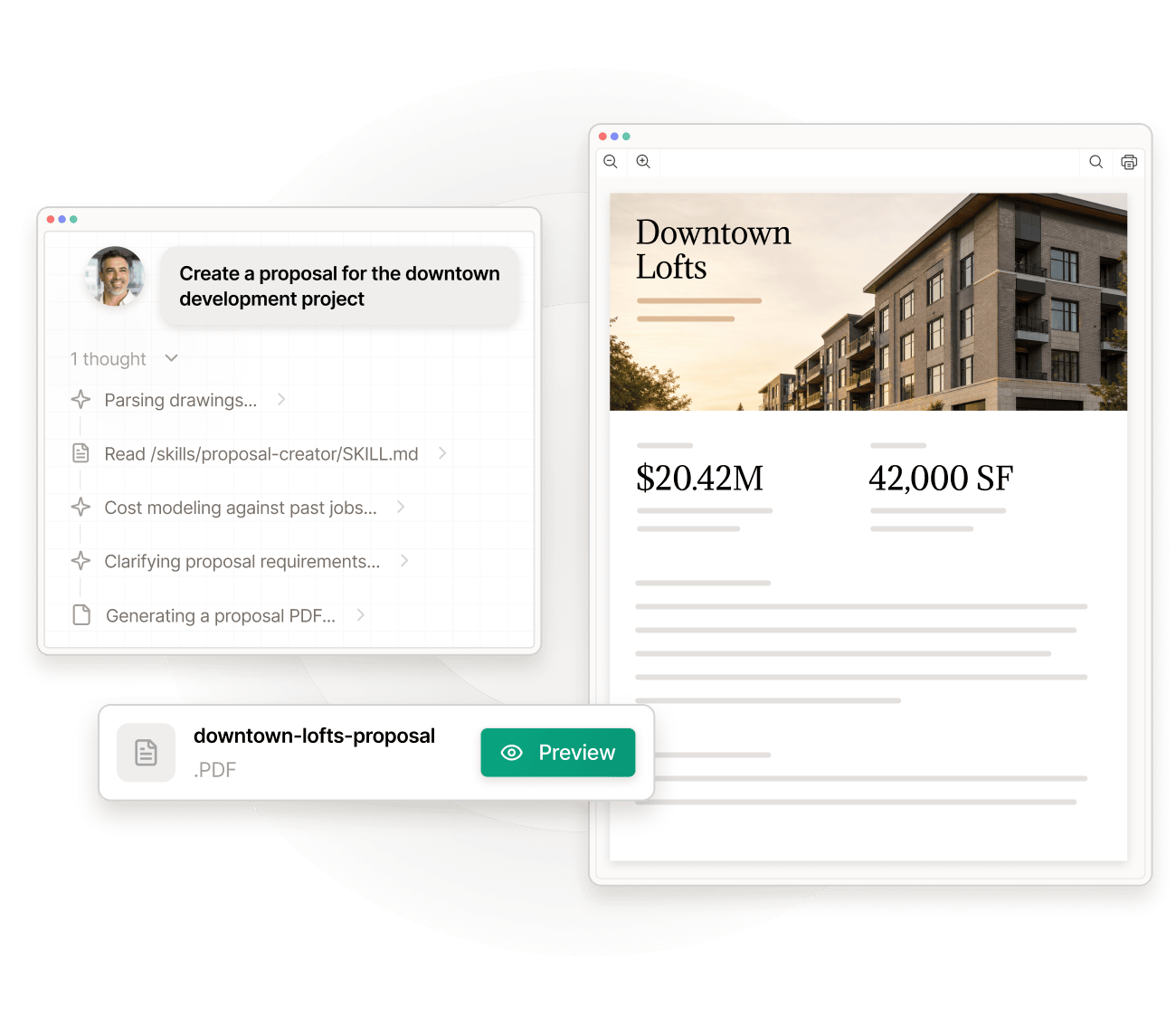 Kit generating a multifamily proposal